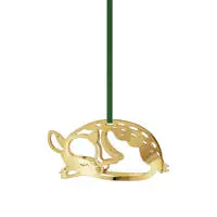 Georg Jensen 2023 Holiday Ornament Deer 18kt Gold Plated
